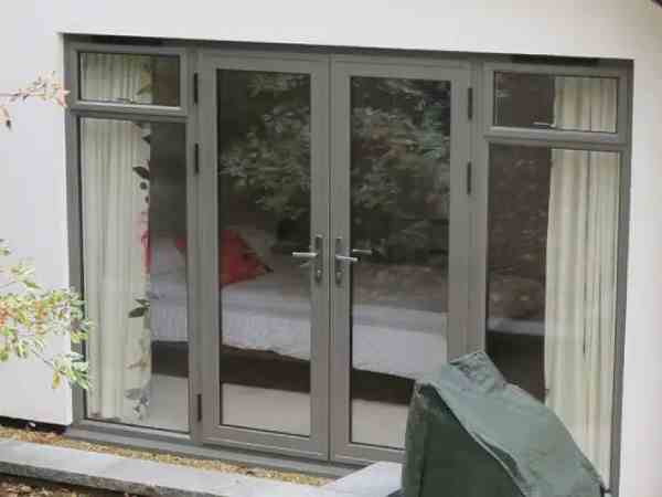 Aluminium French Door Bricket Wood