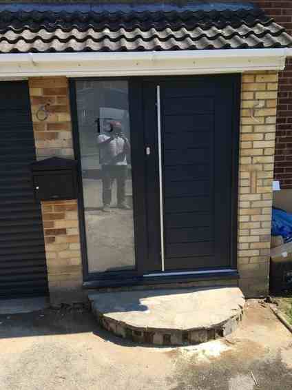 Composite Front Door Modern Bricket Wood