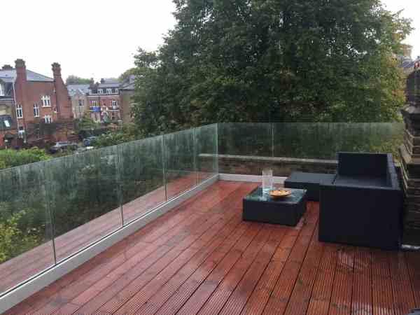 Glass Balustrade Decking Hertfordshire