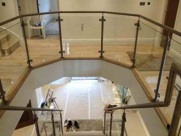 Landing Glass Balustrades Harpenden