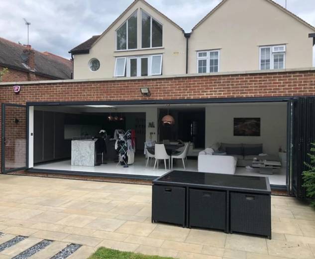 Wide Bi-Fold Door in Harpenden